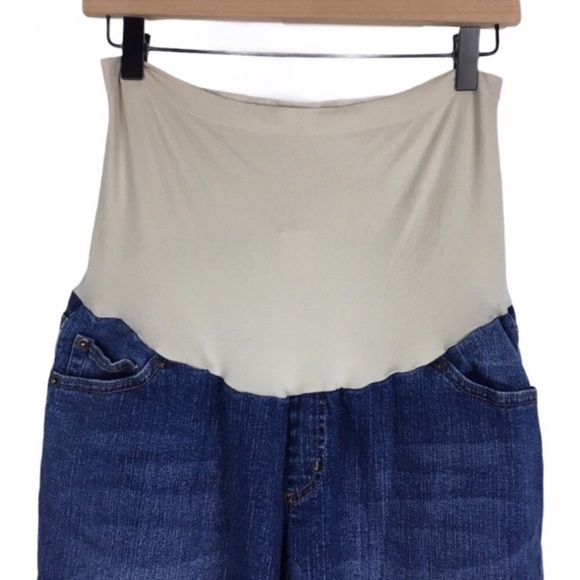 MOTHERHOOD MATERNITY Jeans Secret Fit Belly Stretch Denim Petite Medium 8-10 - Picture 2 of 14